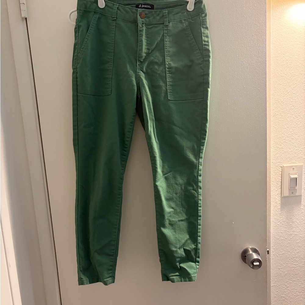 Green Straight Leg Pants